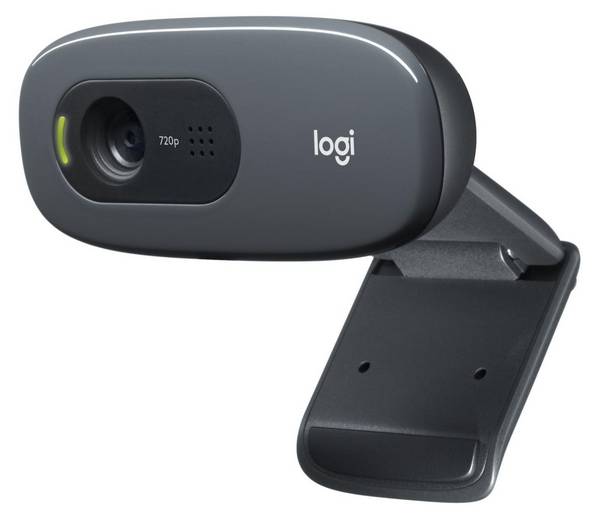 Logitech C270 HD WEBCAM, 3 MP, 1280 x 720p, USB 2.0, Zwart