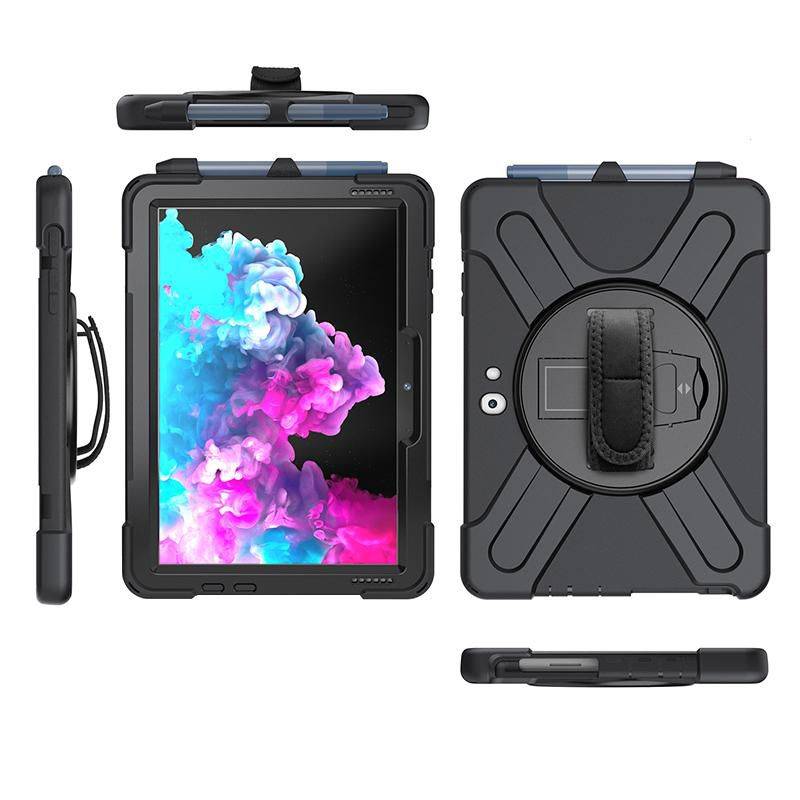 eSTUFF Defender Case - beschermhoes - duurzaam - siliconen, polycarbonaat - zwart - 10.5-1