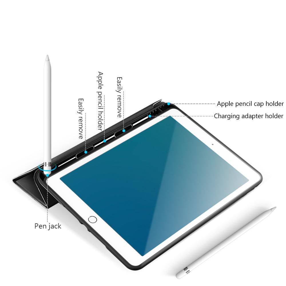 eSTUFF Pencil case - Bildschirmschutz für Tablet - Polyurethan-Kunstleder, Thermoplastisches Polyurethan (TPU) - Grau --1