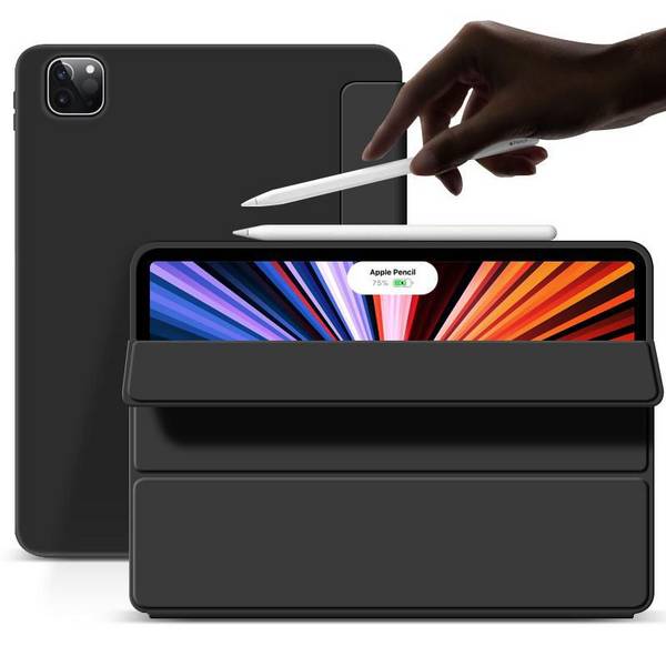 eSTUFF DENVER Folio Case voor iPad Pro 11 2022/2021 - Zwart PU leeg