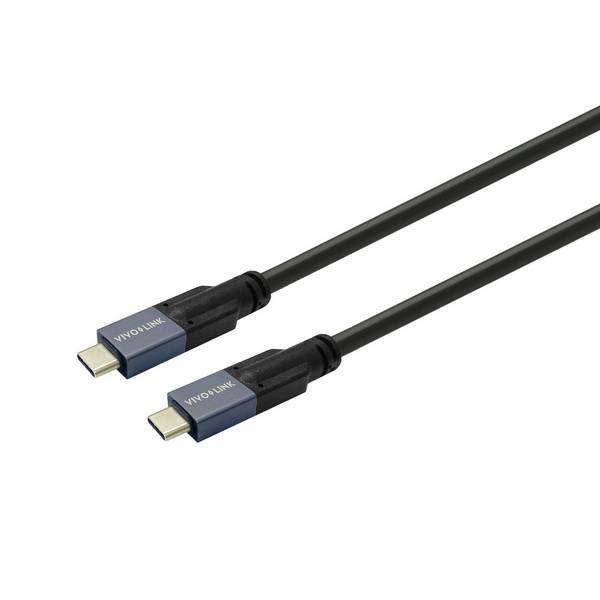 Vivolink USB-C naar USB-C kabel 6 m USB3.2 Ondersteunt 20 Gbps data Gecertificeerd voor zakelijk gebruik