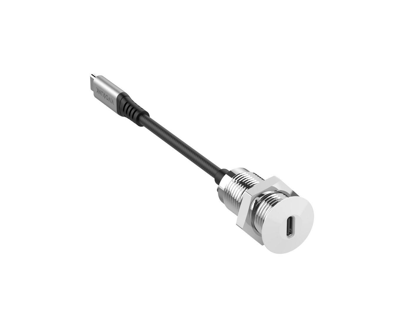 PROUSBCMF0.3SOCKET-W - 0,3 m - USB C - USB C - USB 3.2 Gen 2 (3.1 Gen 2) - 10000-0