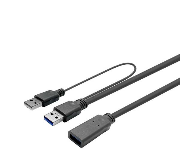 Vivolink USB3.0 actieve kopieerkabel van 3 m voor professionele installatie (compatibel met USB2.0 en USB3.0)