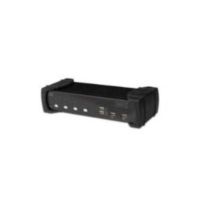 DIGITUS Kabel Switch KVM DVI+ USB 1.8m 4-port - KVM-schakelaar - 4 haven - KVM-schakelaar - 4 haven