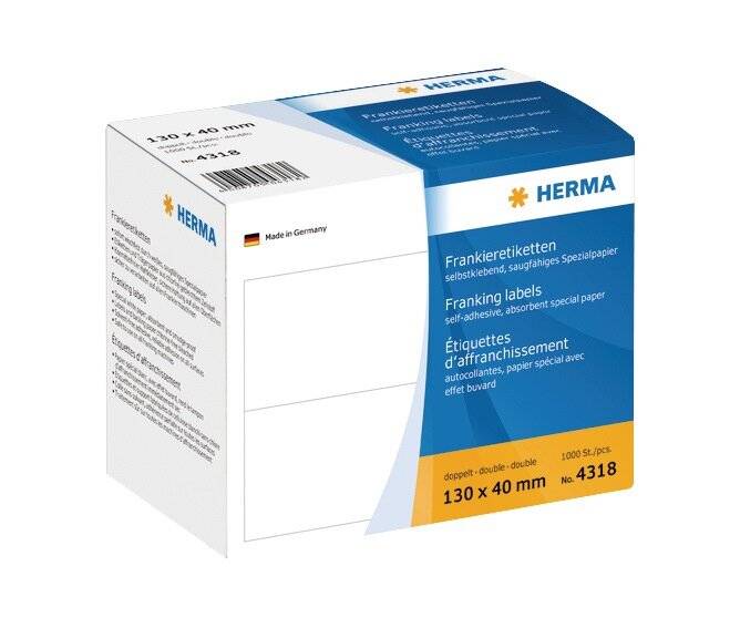 HERMA frankeeretiketten dubbel 130x40 mm 1000 stuks.-5