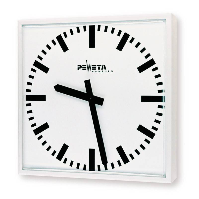 Peweta Außenuhr quadrat. 85.760.821-0