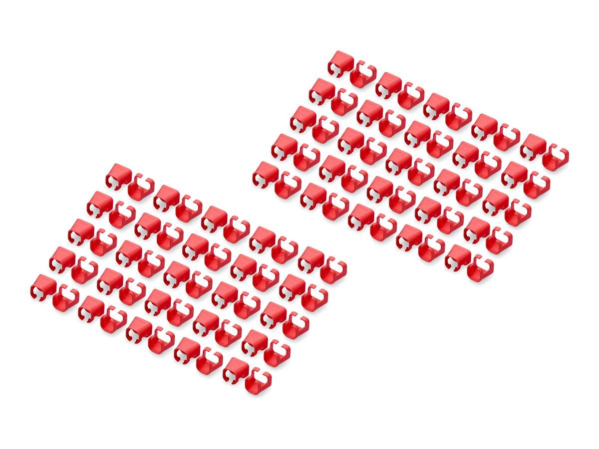 DIGITUS kleurclips voor patchkabel RJ45 100 stuks rood-0