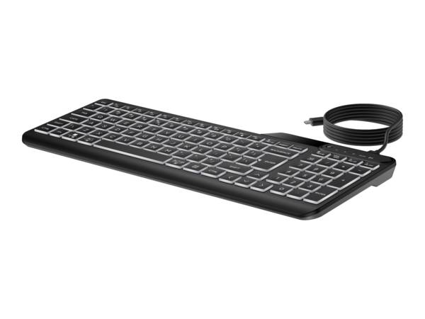HP 400 toetsenbord met achtergrondverlichting en snoer