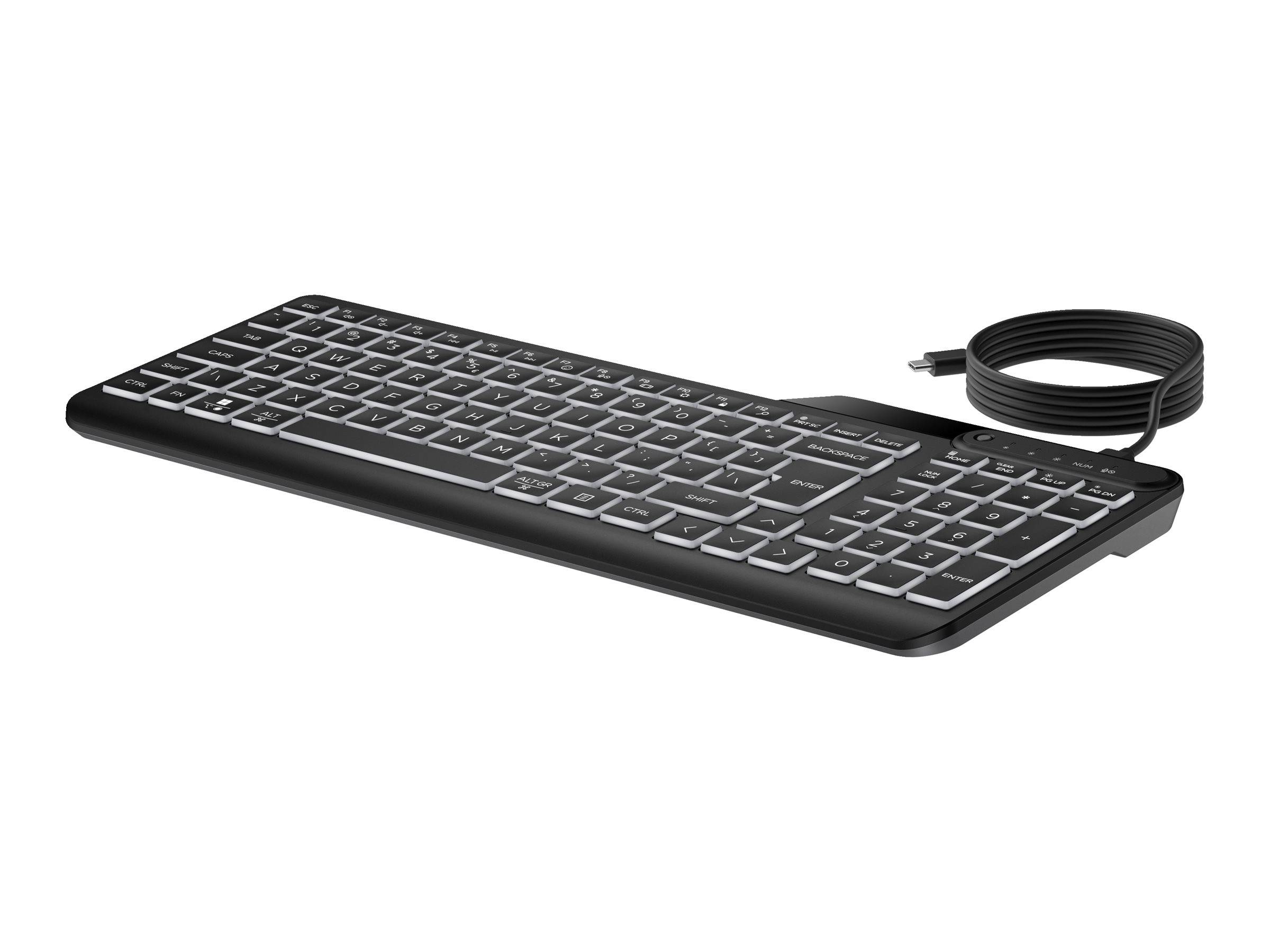 HP 400 toetsenbord met achtergrondverlichting en snoer-0