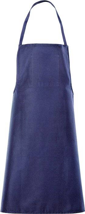 Schort met borststuk 4452 lengte ca. 100 x breedte ca. 80 cm blauw 100 % katoen-2