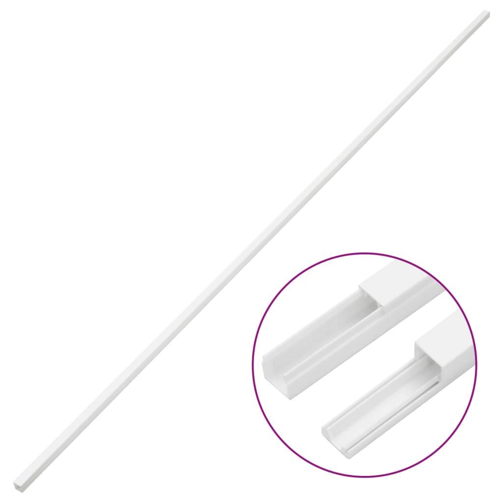 Vidaxl kabelgoot 25x25 mm 30 m pvc 87210123657288721012365728-1