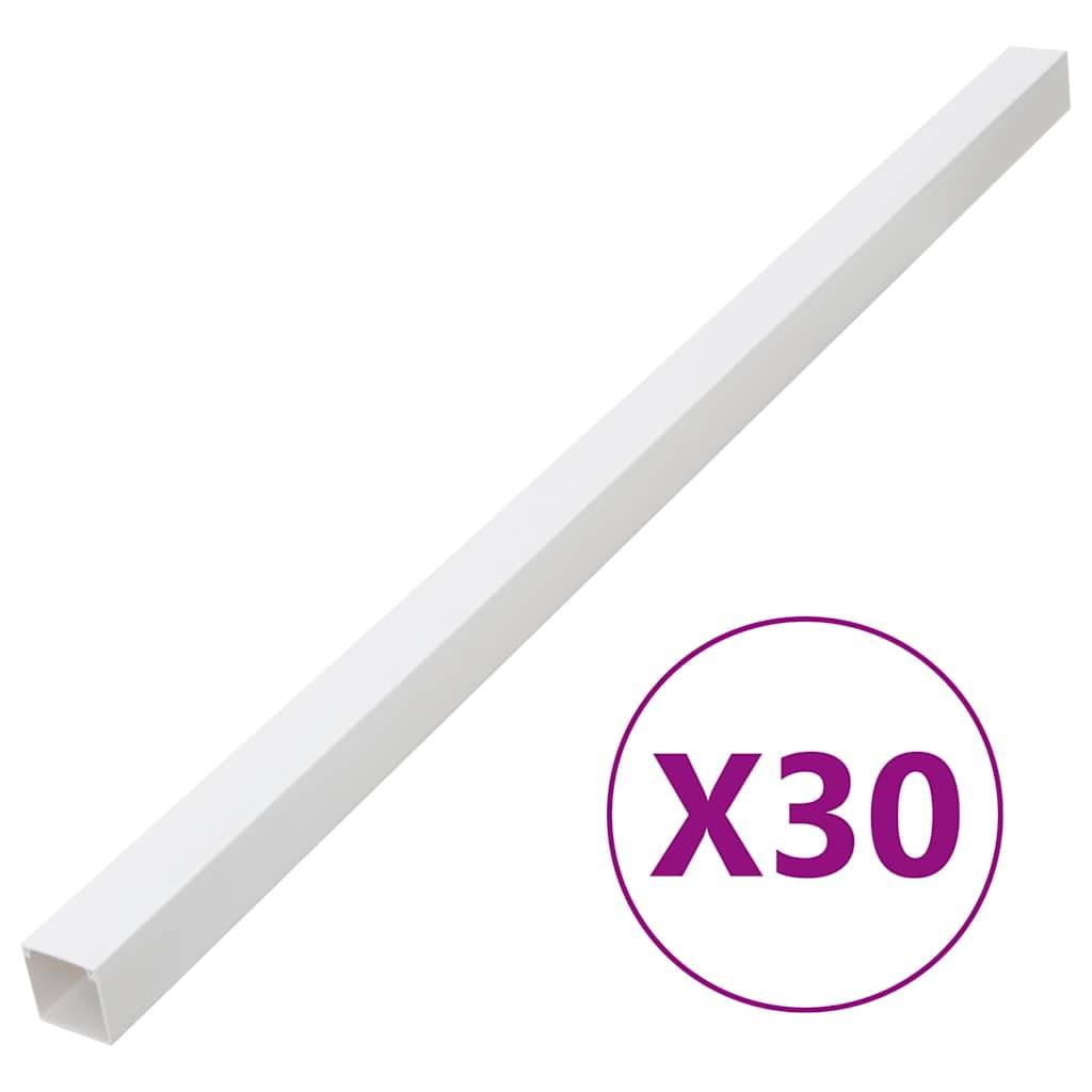 Vidaxl kabelgoot 33x33 mm 30 m pvc 87210123657358721012365735-0
