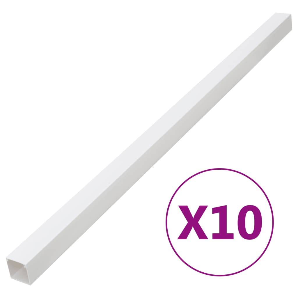 Vidaxl kabelgoot 33x33 mm 10 m pvc 87210123655758721012365575-0