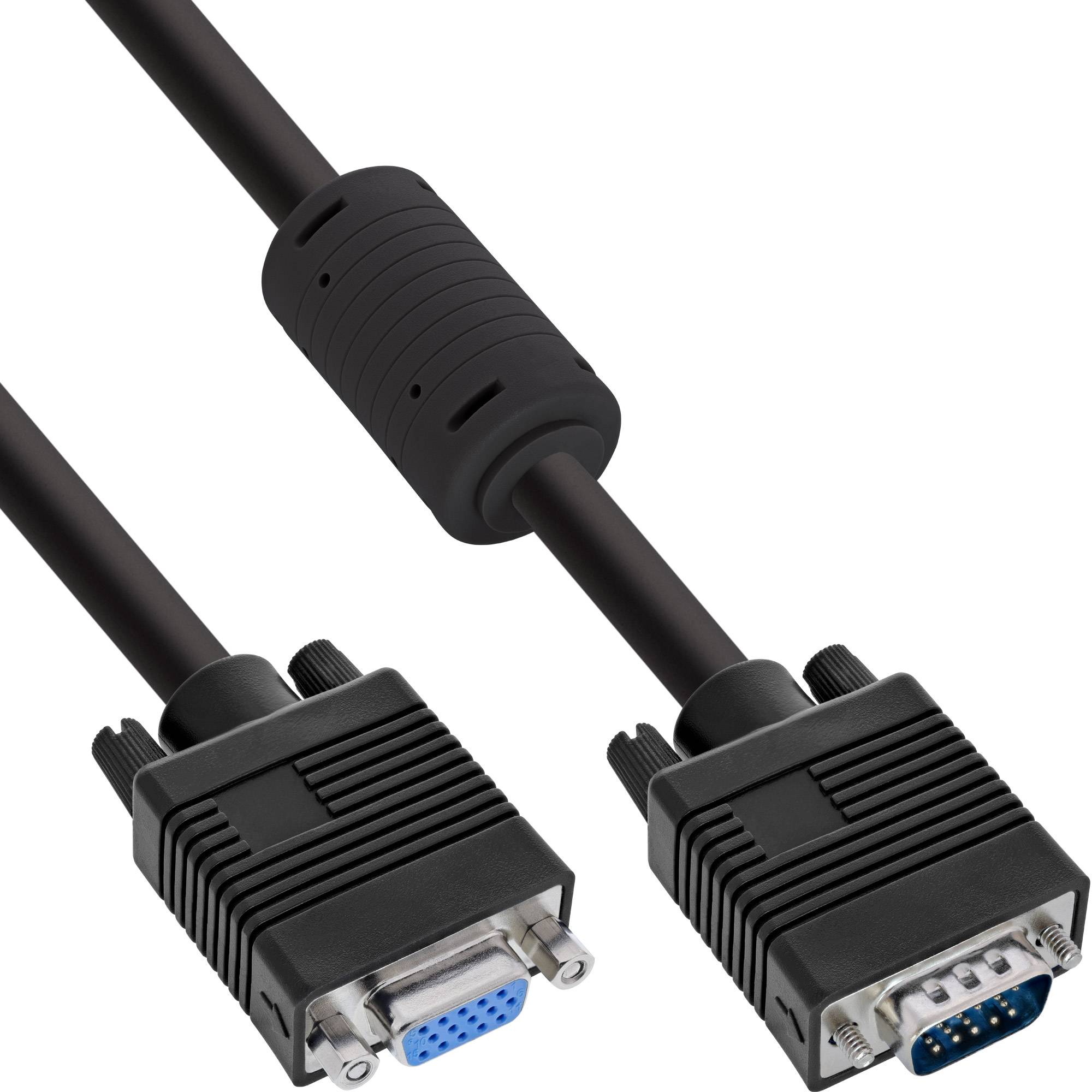 S-VGA verlenging - 15-pin HD plug - aansluiting - zwart - 5m-0