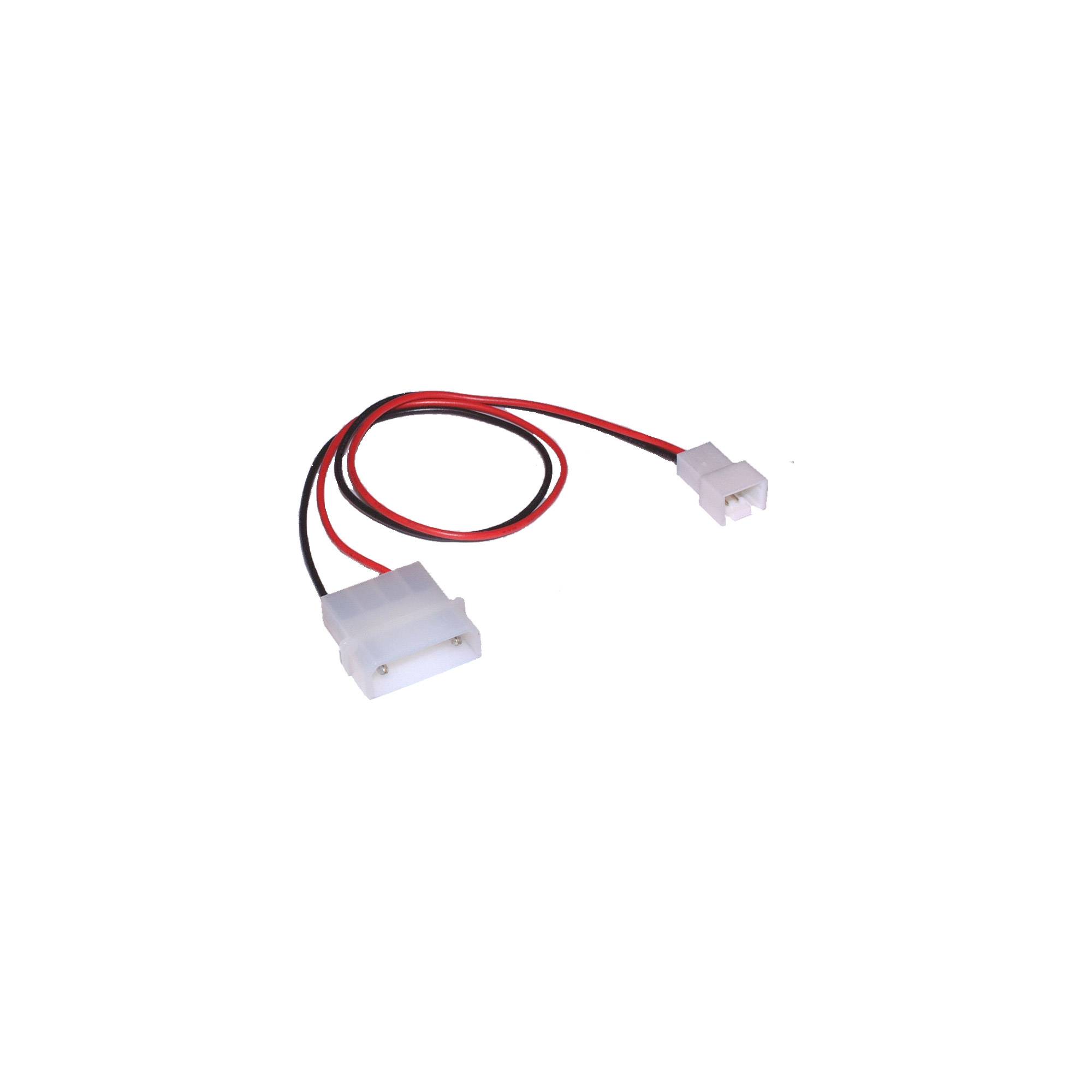 Molex (m) - 3-pins Case Fan 7V (m) voedingskabel - 0,30 meter-0