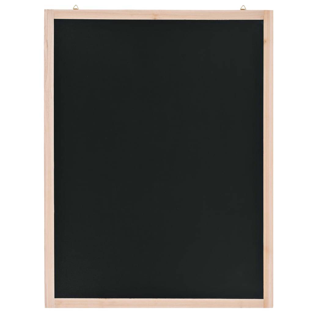 vidaXL - Krijtbord - voor - aan - de - wand - 60x80 - cm - cederhout-0