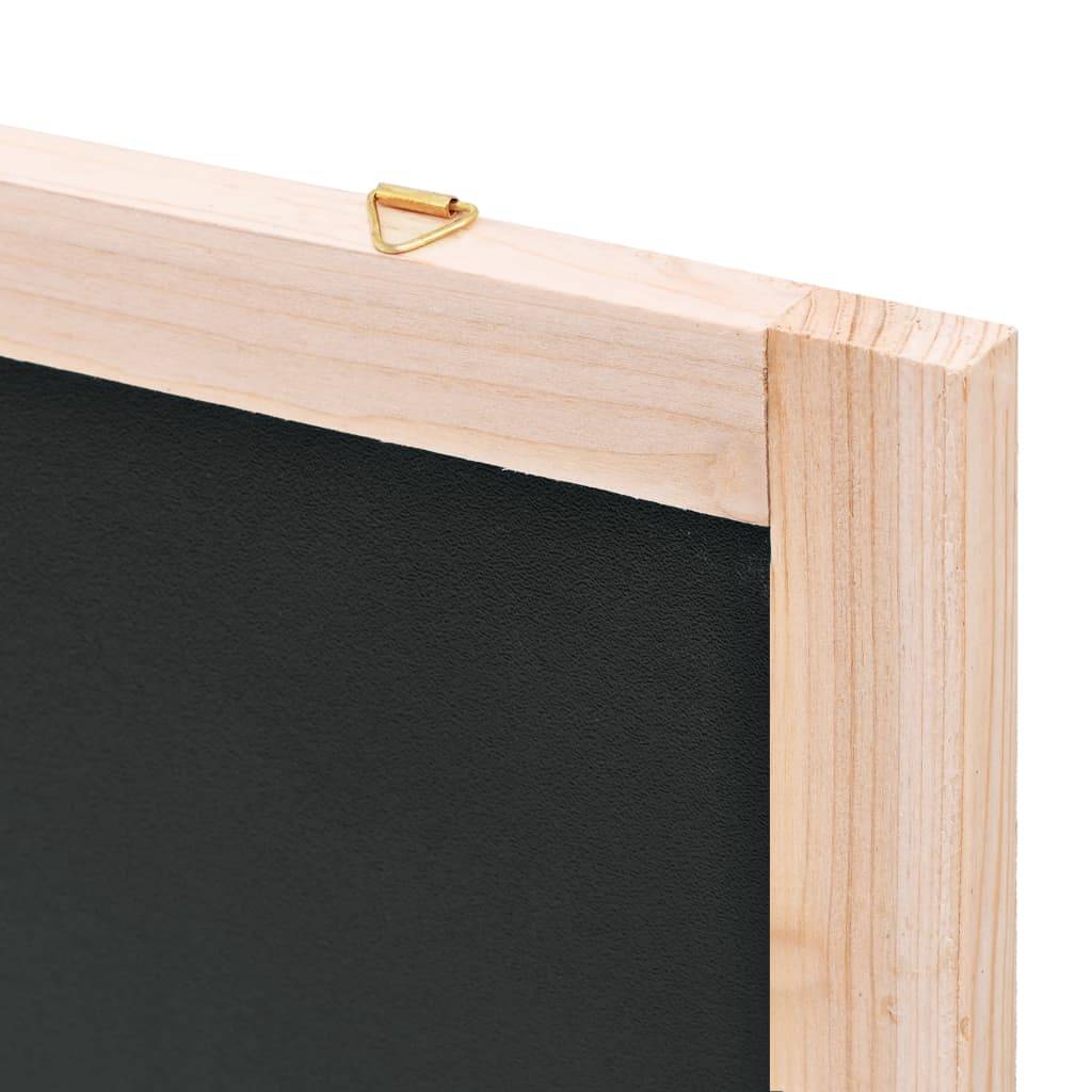 vidaXL - Krijtbord - voor - aan - de - wand - 60x80 - cm - cederhout-3