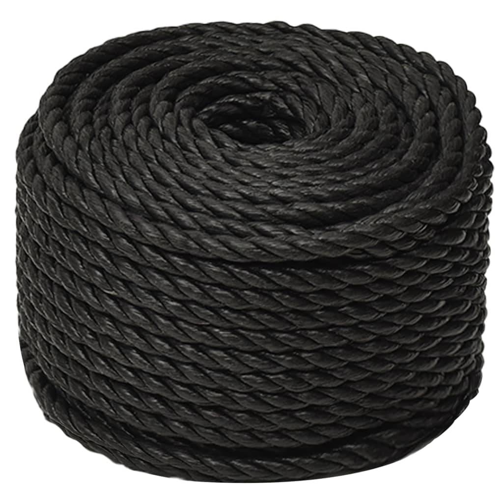 vidaXL - Werktouw - 10 - mm - 50 - m - polypropeen - zwart-1