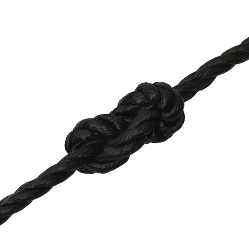 vidaXL - Werktouw - 10 - mm - 50 - m - polypropeen - zwart-4