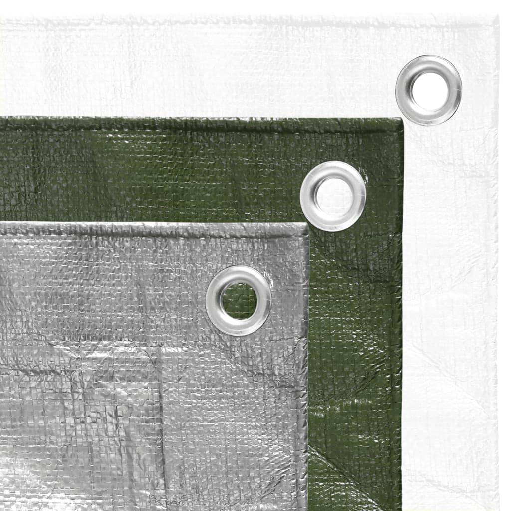vidaXL - Dekzeil - 180 - g/m² - 4x6 - m - HDPE - grijs-2