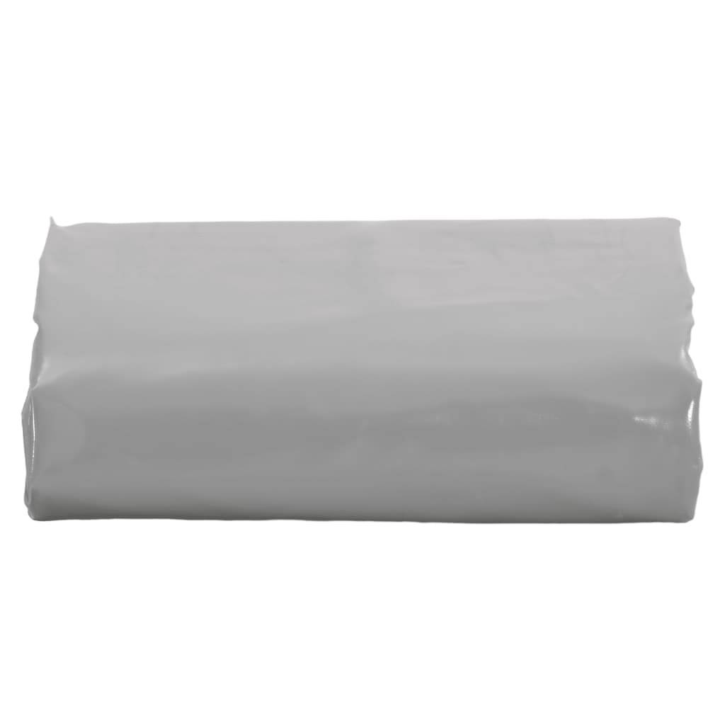 vidaXL - Dekzeil - 650 - g/m² - 3x3 - m - grijs-4