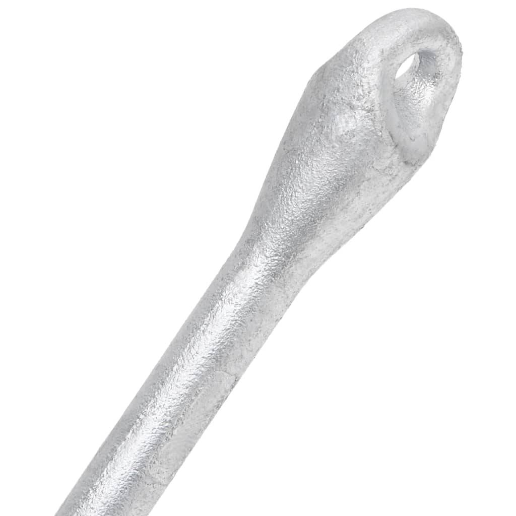 vidaXL - Anker - inklapbaar - 6 - kg - thermisch - verzinkt - gietijzer - zilver-4