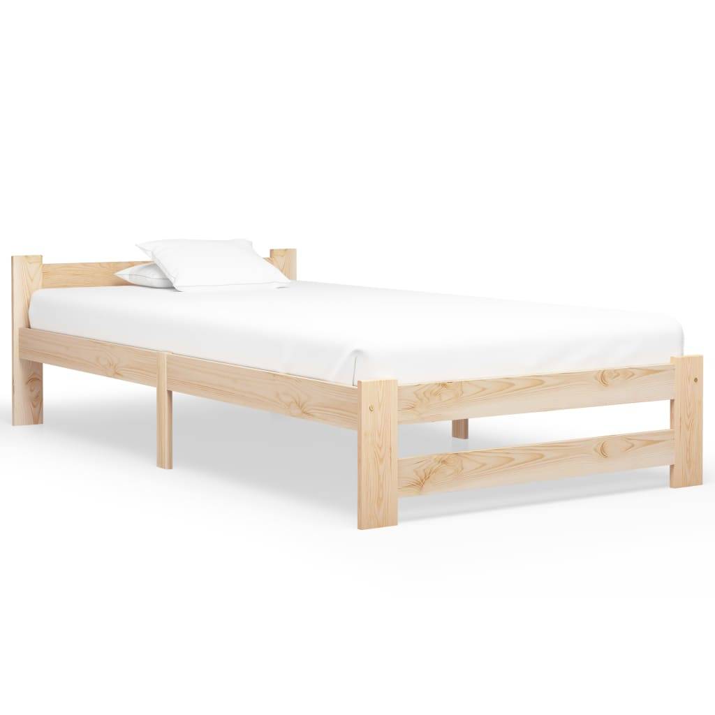 vidaXL - Bedframe - massief - grenenhout - 100x200 - cm