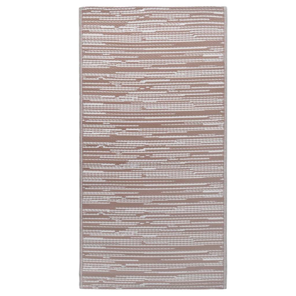 vidaXL - Buitenkleed - 80x150 - cm - PP - bruin