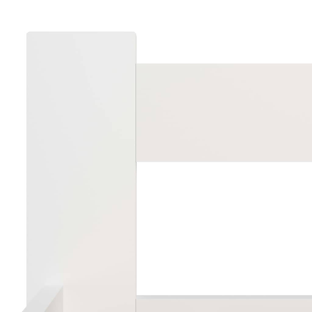 vidaXL - Bedframe - massief - grenenhout - wit - 180x200 - cm-4