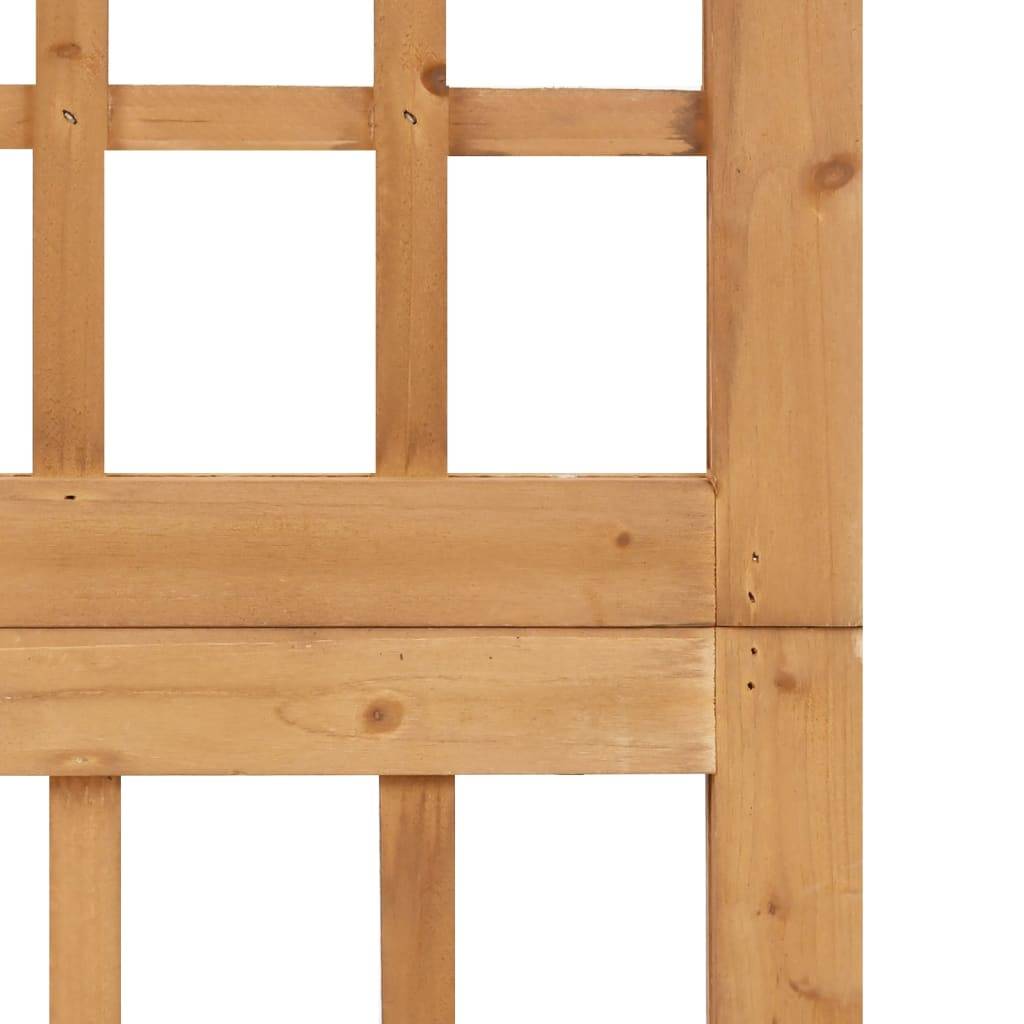 vidaXL - Kamerscherm/trellis - met - 5 - panelen - 201,5x180 - cm - vurenhout-4