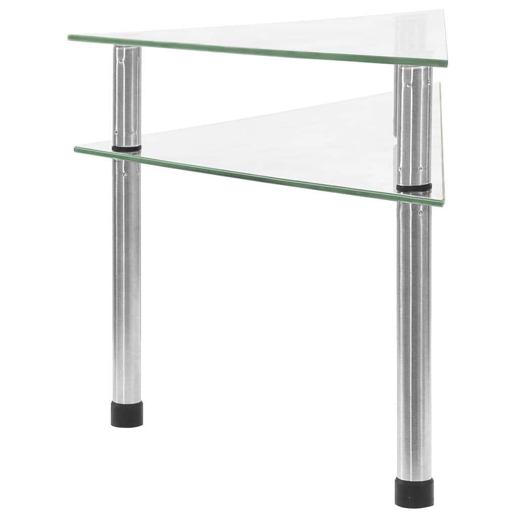 vidaXL - Keukenschap - 49,5x35x19 - cm - gehard - glas - transparent-2