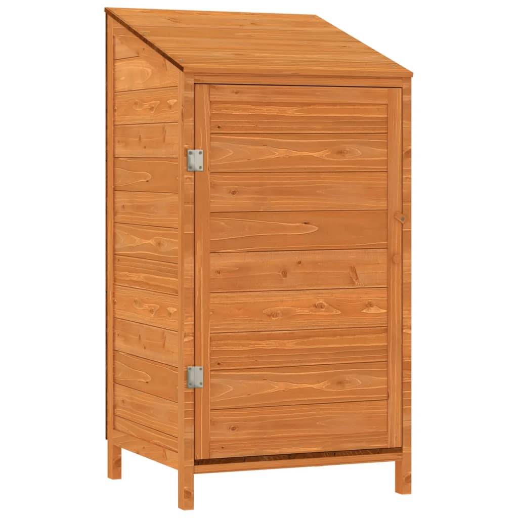 vidaXL - Tuinschuur - 55x52x112 - cm - massief - vurenhout - bruin-0