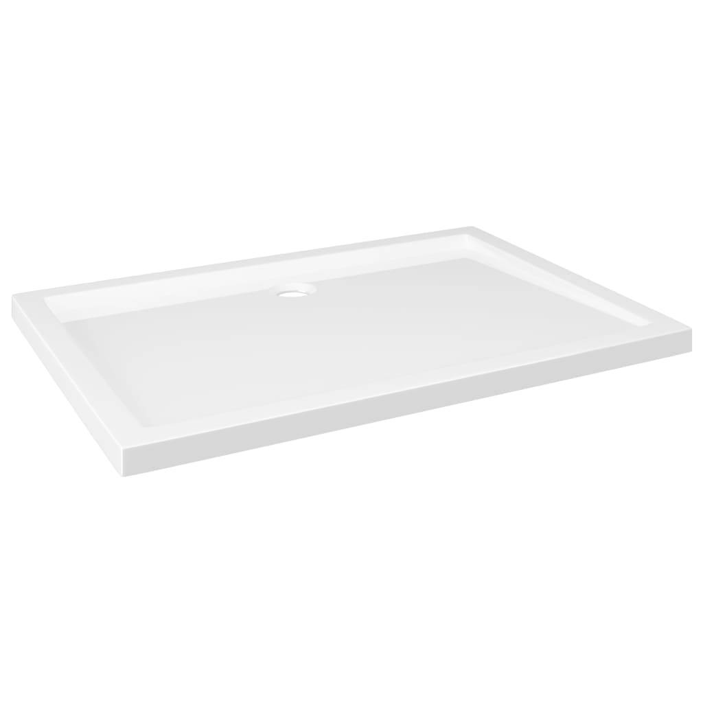 Vidaxl douchebak rechthoekig 70x100 cm abs wit 87202862060898720286206089