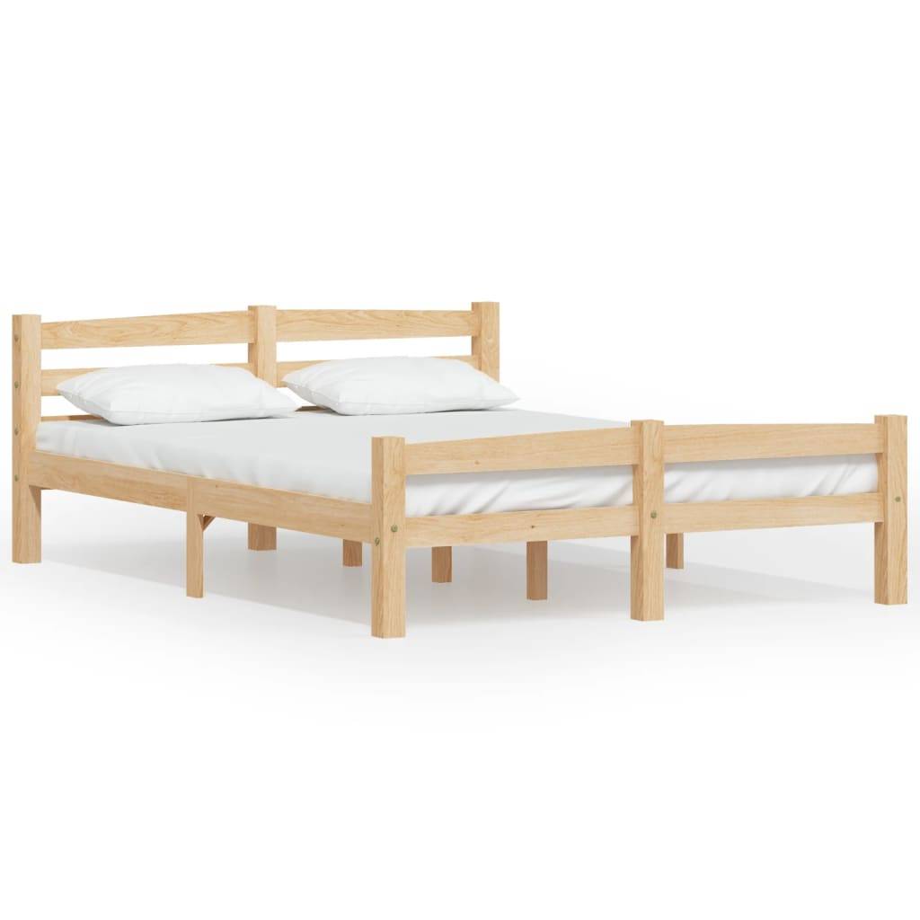 vidaXL - Bedframe - massief - grenenhout - 120x200 - cm