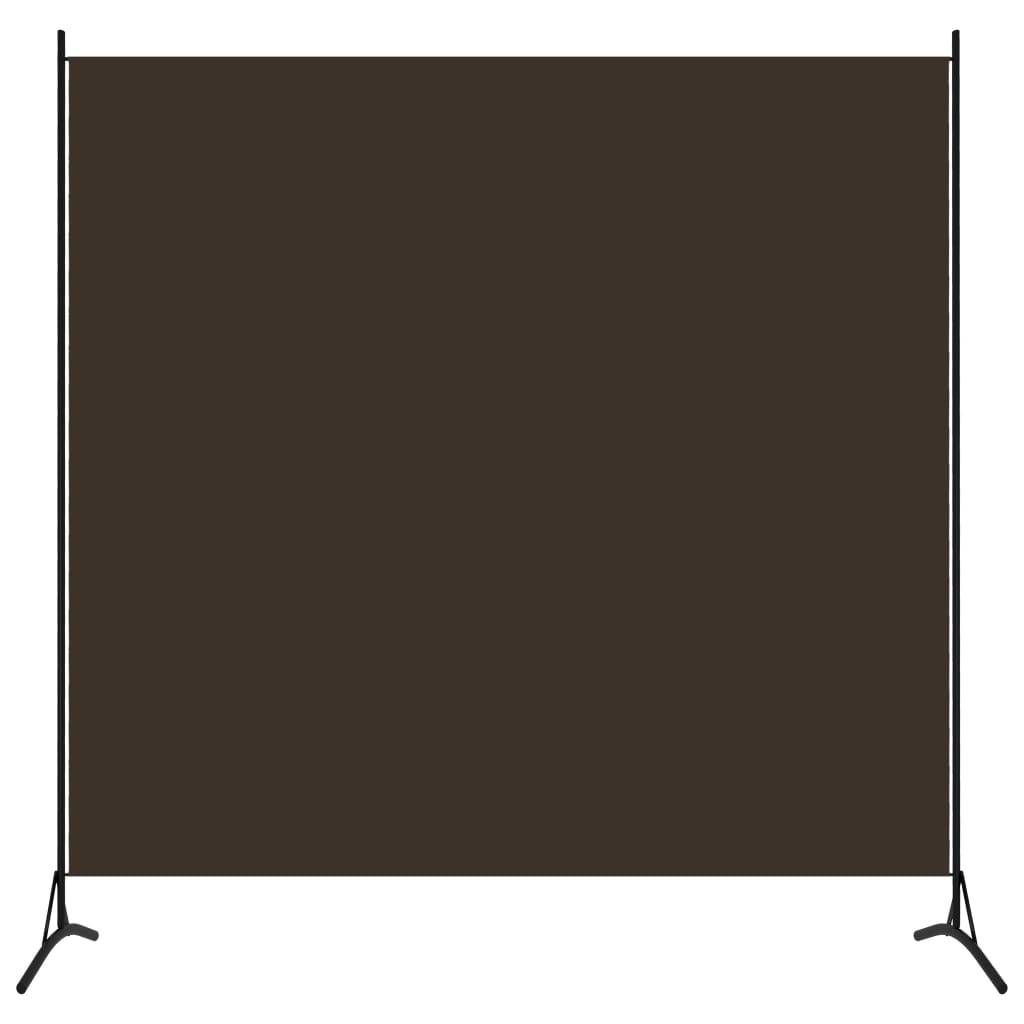 vidaXL - Kamerscherm - met - 1 - paneel - 175x180 - cm - bruin-0