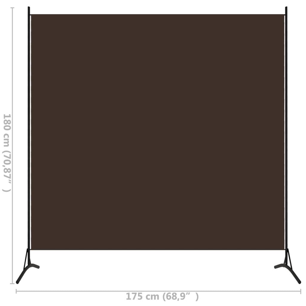 vidaXL - Kamerscherm - met - 1 - paneel - 175x180 - cm - bruin-4