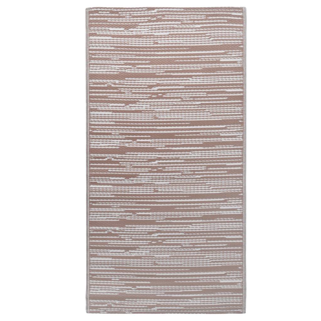 vidaXL - Buitenkleed - 120x180 - cm - PP - bruin