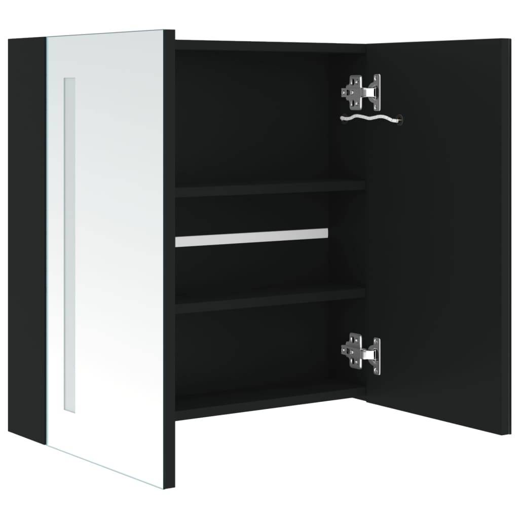 vidaXL - Badkamerkast - met - spiegel - en - LED - 62x14x60 - cm-4