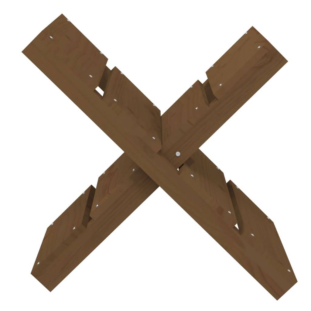 vidaXL - Houtblokhouder - 47x39,5x48 - cm - massief - grenenhout - honingbruin-4