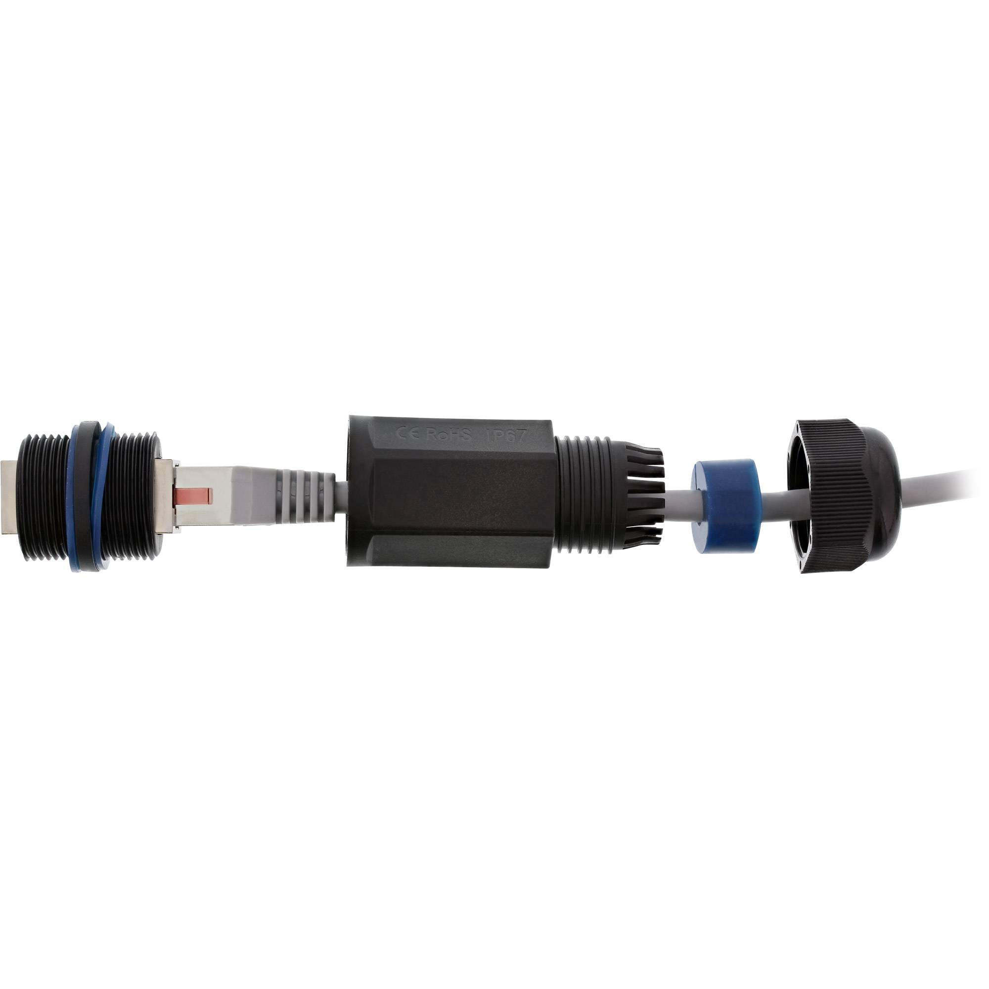InLine® Patchkabel koppeling Cat.6, waterdicht IP67, 2x RJ45 female, afgeschermd-2