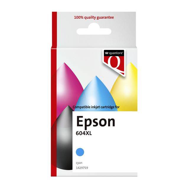 Inktcartridge Quantore alternatief tbv Epson 604XL T10H24 blauw-0