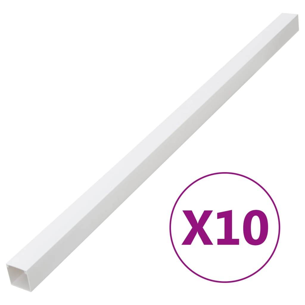 Vidaxl kabelgoot 40x25 mm 10 m pvc 87210123655828721012365582-0