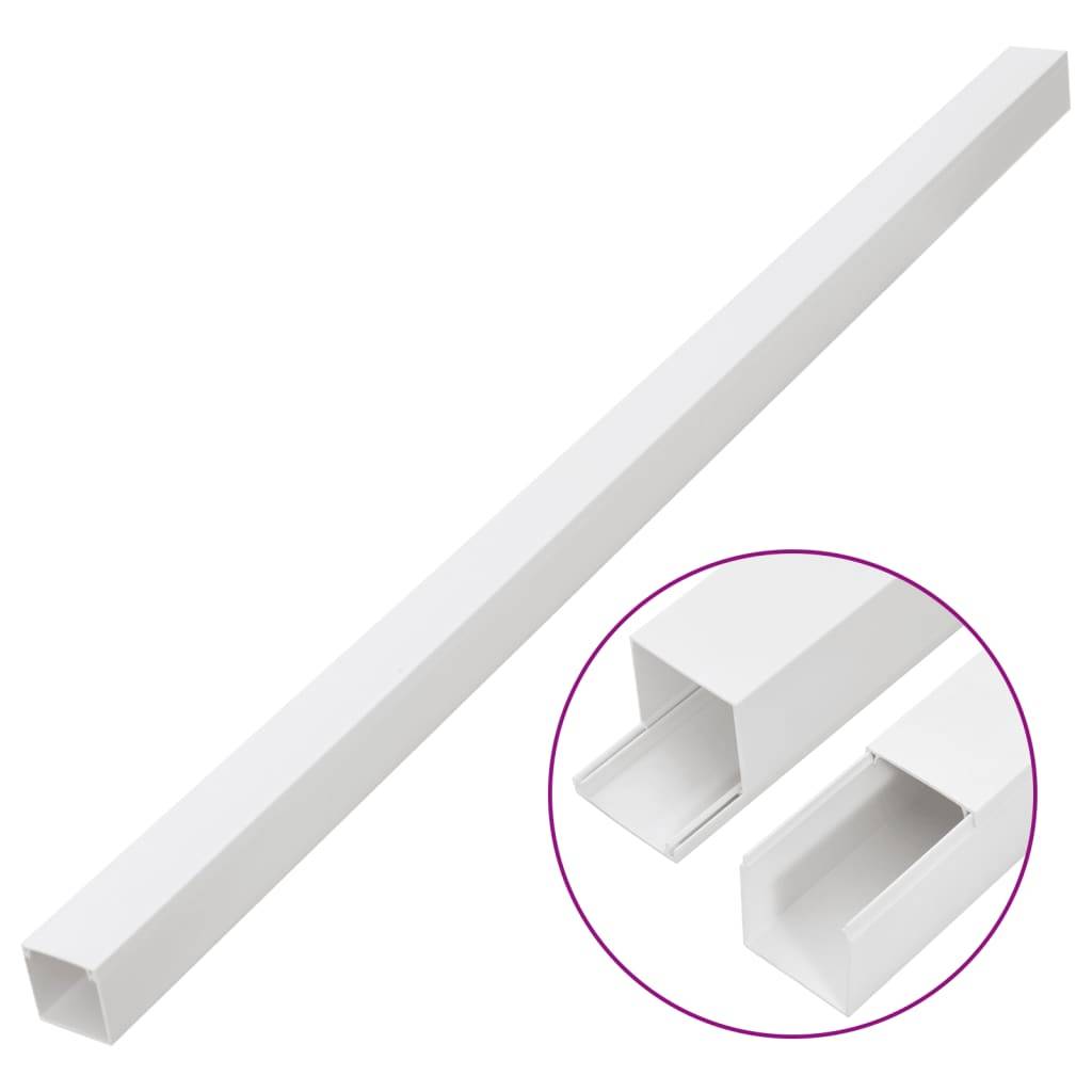 Vidaxl kabelgoot 50x25 mm 30 m pvc 87210123657808721012365780-2