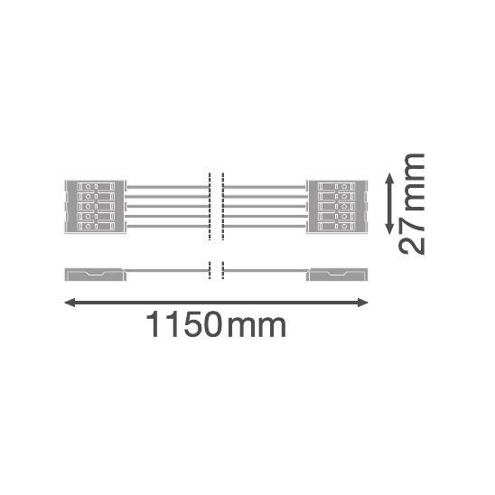 Ledvance Elektrisch Onderdeel | DAMP PROOF HOUSING ACCESSORIES 1200 1xLAMP TH-KIT 5x2.5-1