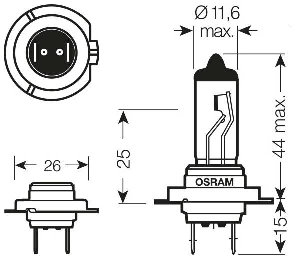 Osram Original Line Autolamp H7 12V 55W-2