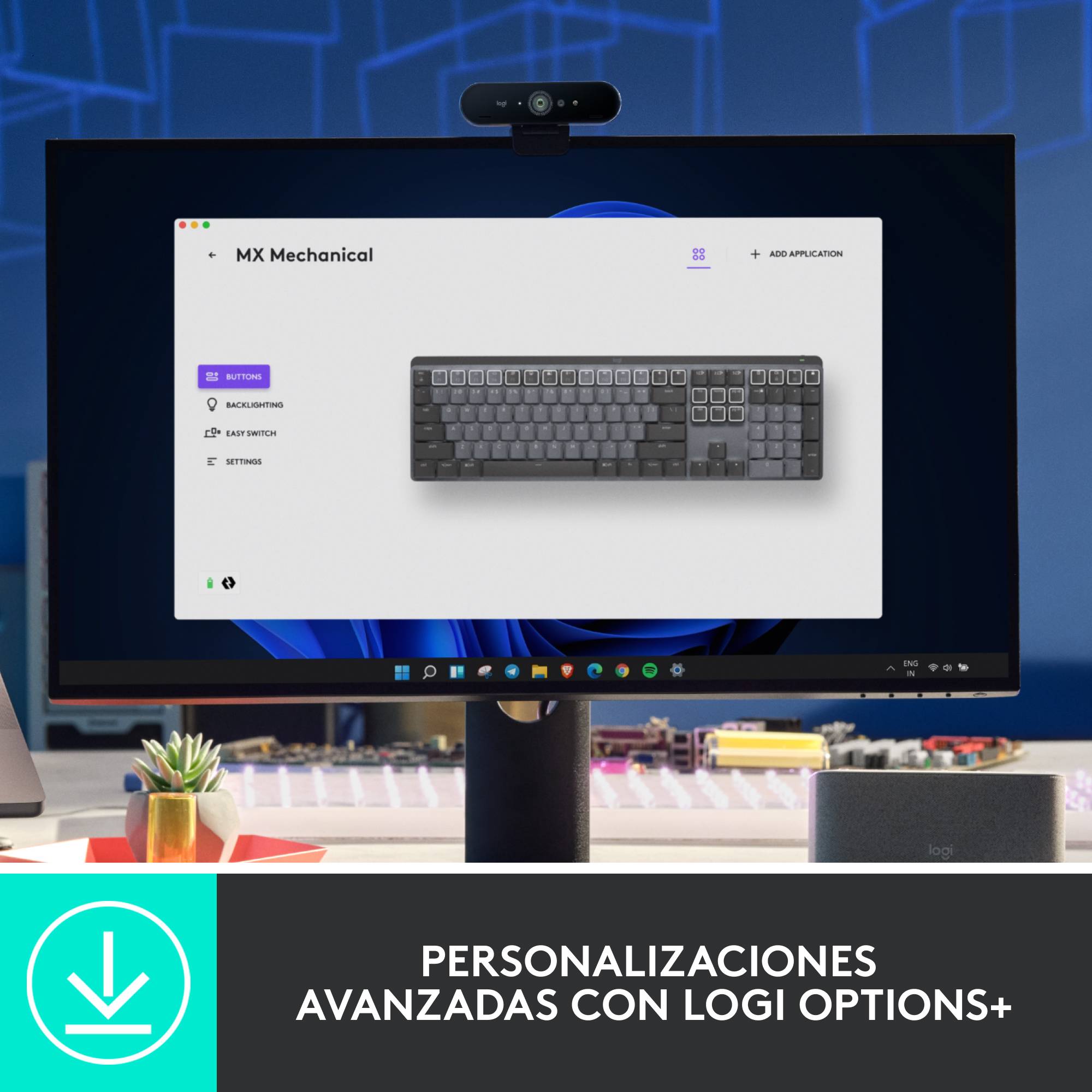 LOGITECH MX Mechanical Draadloos Toetsenbord Metaal QWERTY US 920-010757-4