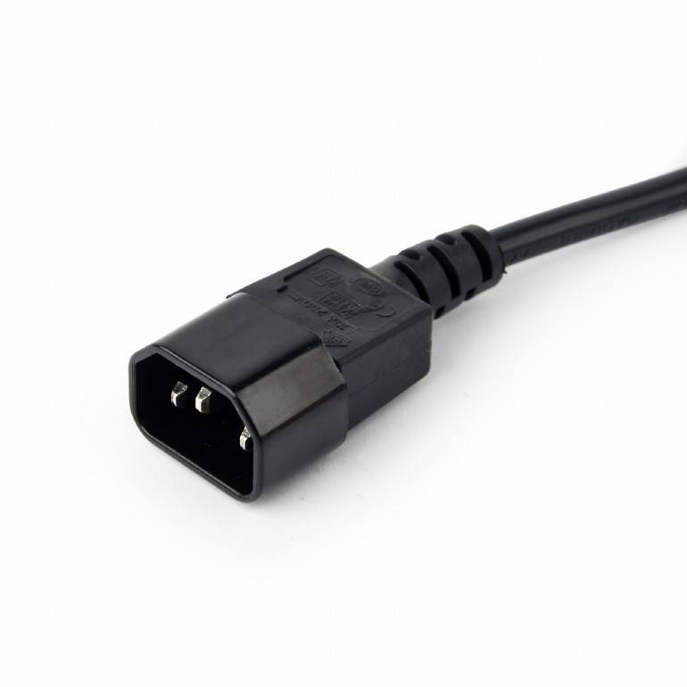 GEMBIRD EG-PSU3-01 Kabel; 3x0,75mm2; CEE 7/3 (F) contrastekker,IEC C14 mannelijk - 1 stuk-2