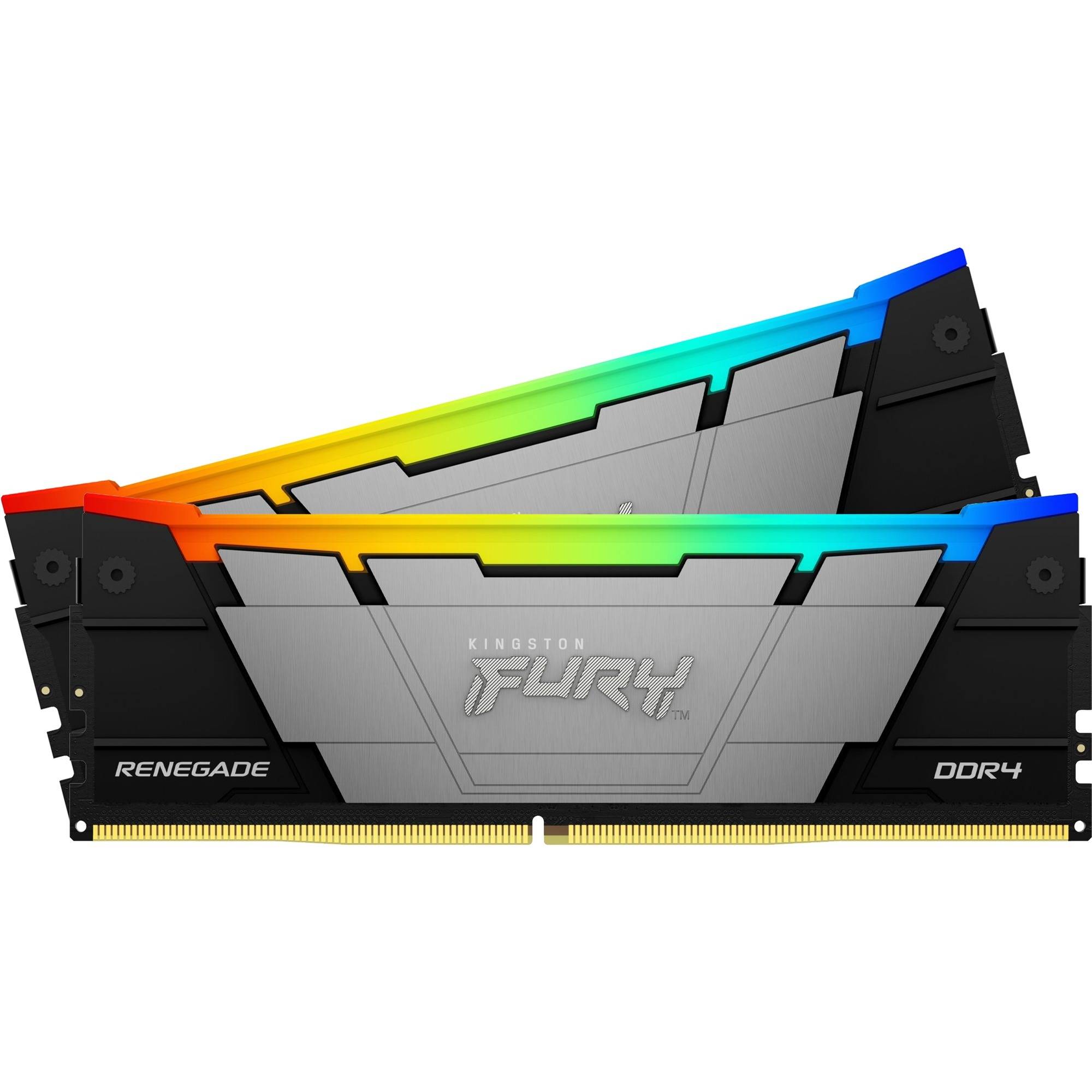 Kingston Fury Renegade RGB-geheugen, DDR4, 32 GB, 3200MHz, CL16 (KF432C16RB12AK2/32)-0