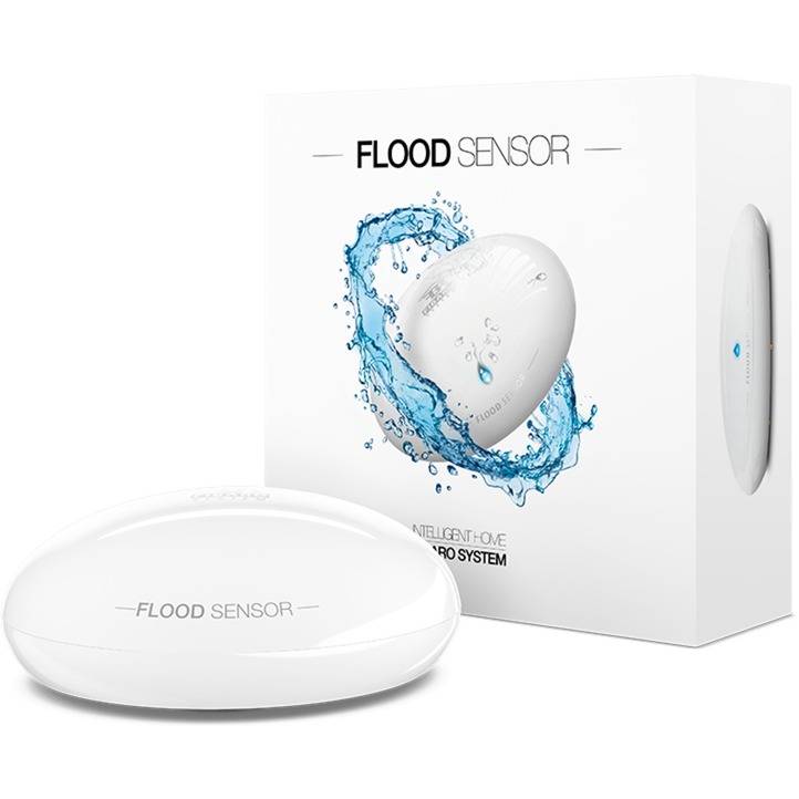 Fibaro Overstromingssensor - Draadloze Waterlek Sensor - Z-Wave, Z-Wave Plus (FGFS-101 ZW5)-0