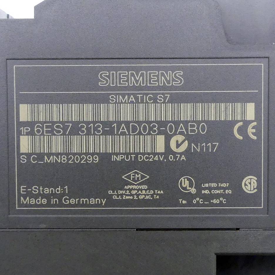 Siemens - 6ES7313-1AD03-0AB0 - SIEMENS 6ES7313-1AD03-0AB0-1